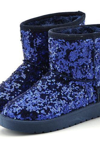 Sequin Embellished Ugg Boots, Winter Boots 