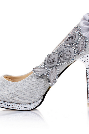 Ulass Wedding Shoes Diamond Princess Wedding shoes high-heeled 8CM shoes high heels