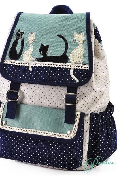 Ulass Cat Leisure School Backpack BB-38