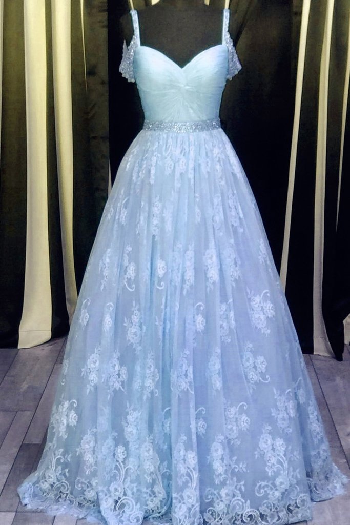 Charming Prom Dresses, Tulle Lace Prom Dresses, Long Evening Dress ...